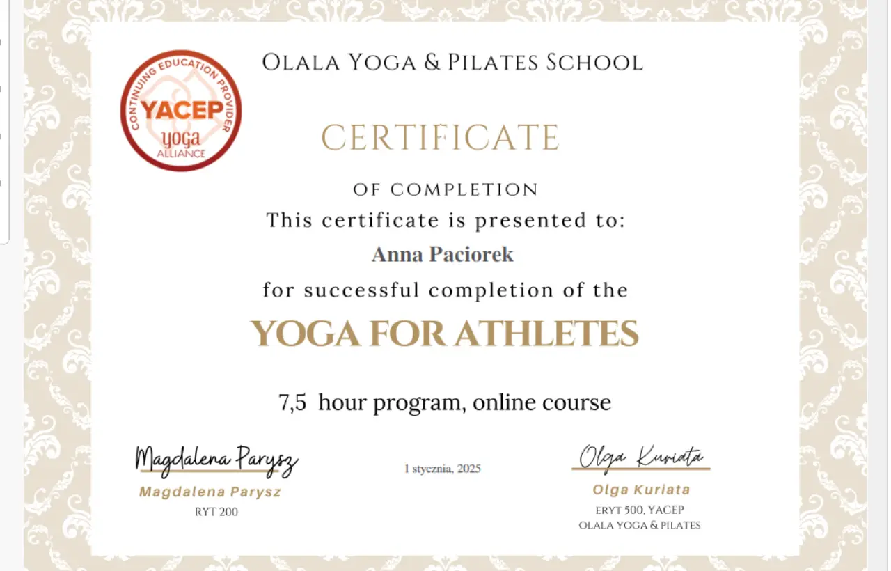 Joga dla sportowców - Yoga for athletes