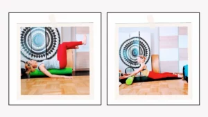 pilates foam roller równowaga